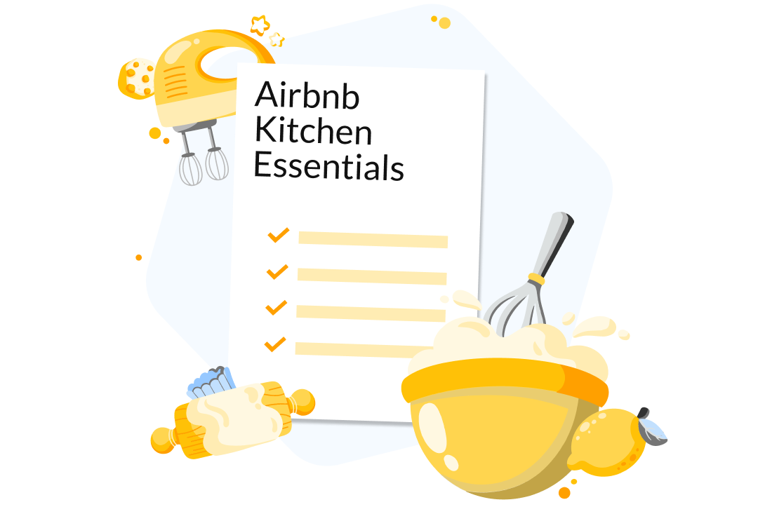 Airbnb Kitchen Essentials Cheklist Banner Image